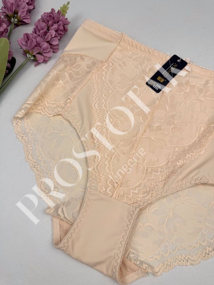 Высокие кружевные слипы 8200, 3XL (ОС 115-125), Бежевый Nadizi фото