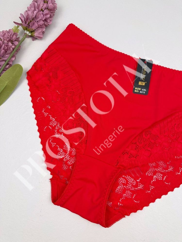 Високі мереживні сліпи з мікромасла з утяжкою 8213, XXL (ОС 105-115), Червоний Nadizi фото
