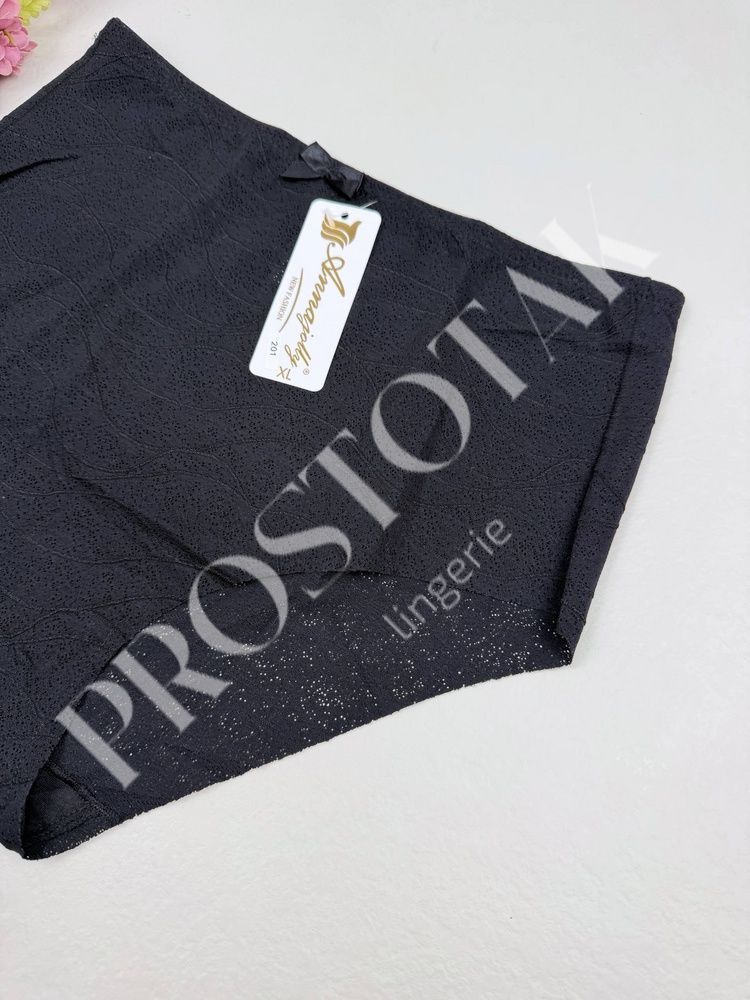 Бесшовные слипы с утяжкой и &laquo;пористым&raquo; дизайном 201, XL (ОБ 105-113), Чёрный AnnaJolly фото