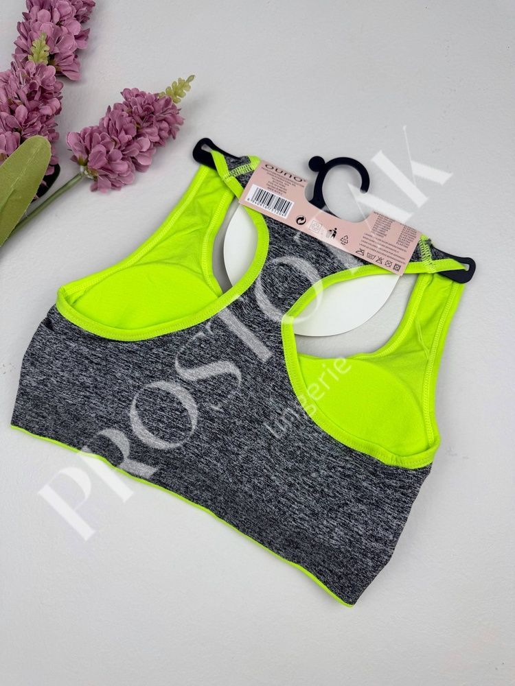 Спортивный топ со спинкой борцовкой 5120, XL (ABC 80-90), Салатовый Ouno фото