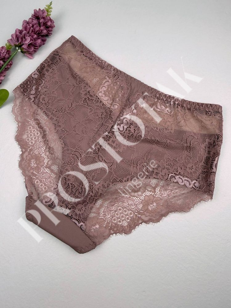 Мереживні сліпи з прозорою спинкою 5Р0031, 4XL (ОС 125-133), Мокко Nadizi фото