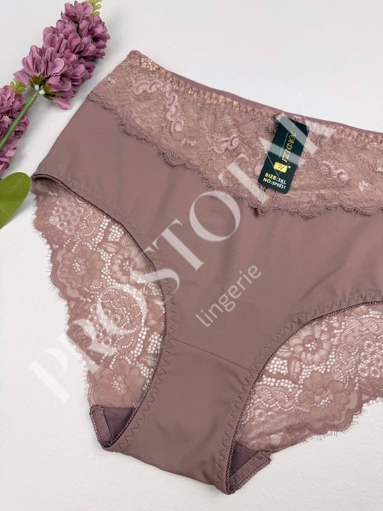 Мереживні сліпи з прозорою спинкою 5Р0031, 5XL (ОС 133-140), Мокко Nadizi фото