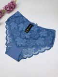 Кружевные слипы с бантом сзади 0783, XL (ОБ 98-110), Голубой Nadizi фото