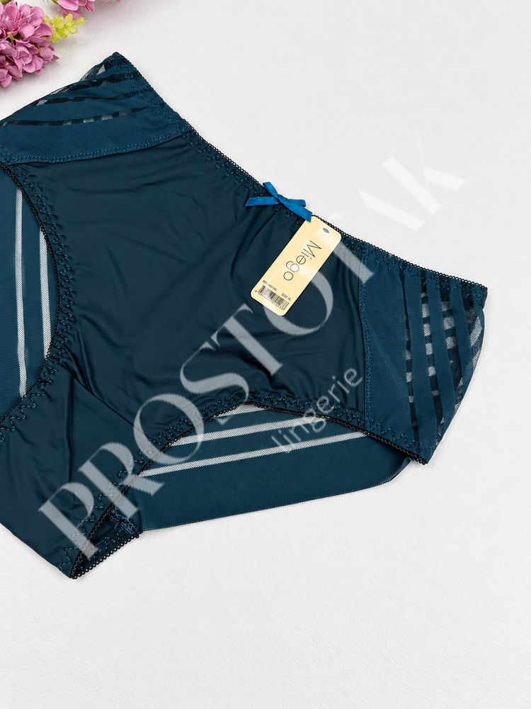 Сліпи з імітацією стрінгів із мікромасла 680106, XXL (ОС 105-115), Смарагдовий Miego фото
