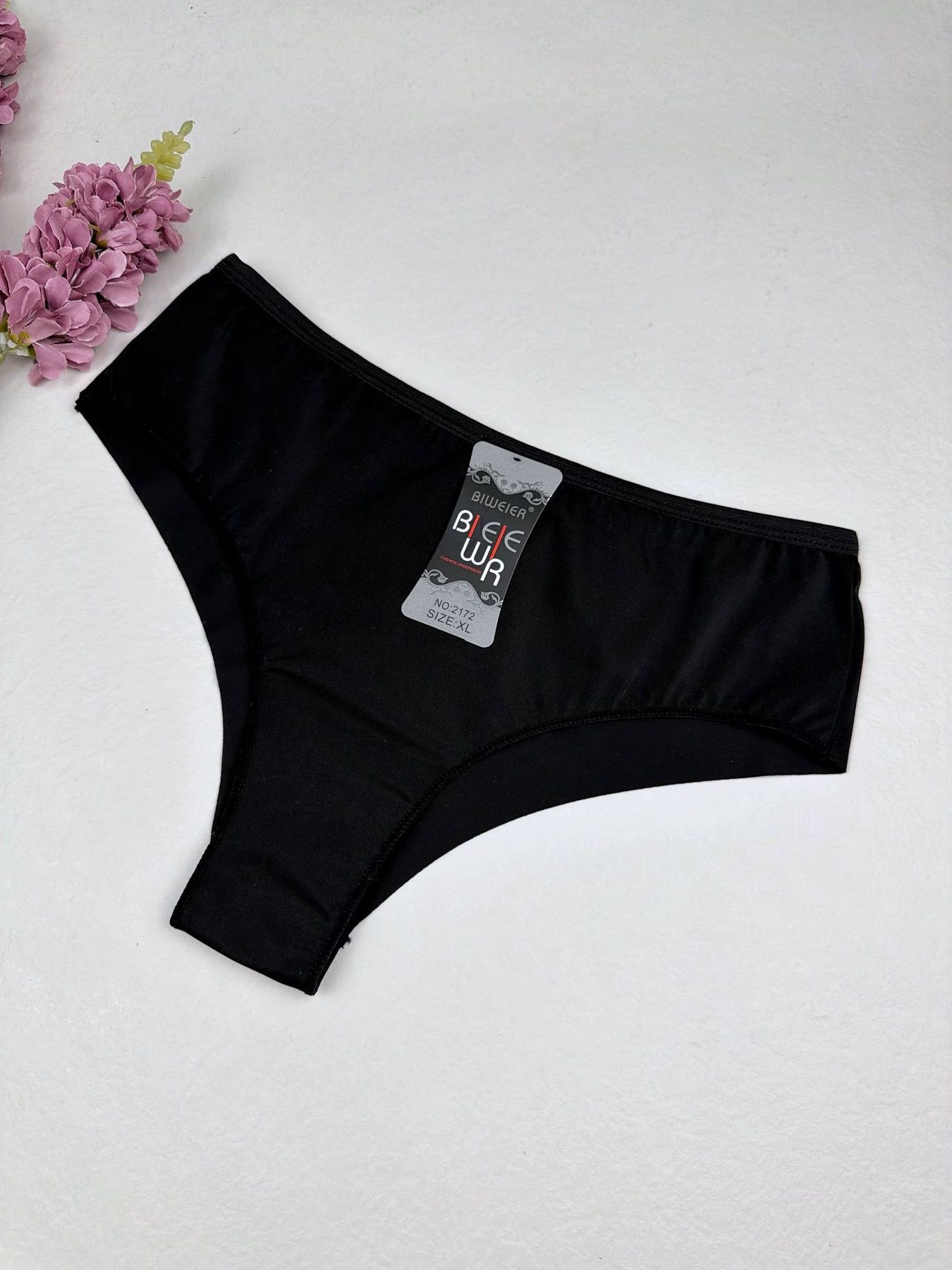 Хлопковые бразилианы 2172, XL (ОБ 95-105), Чёрный Biweier фото