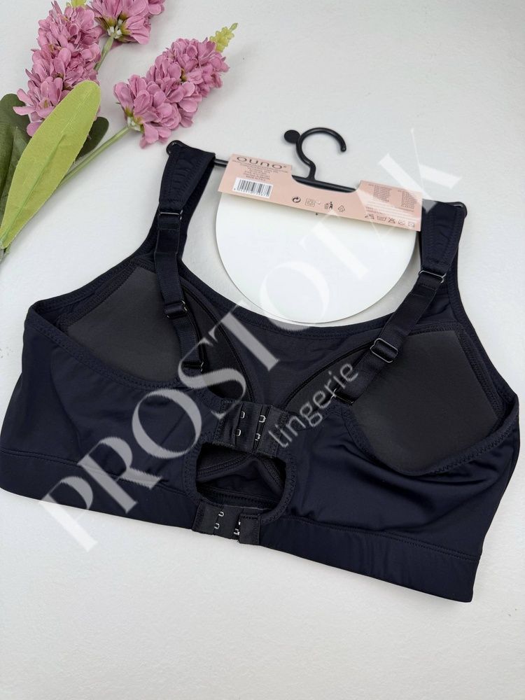 Спортивный топ с застёжкой на крючках 5967, XL (BC 75-80), Чорний Ouno фото