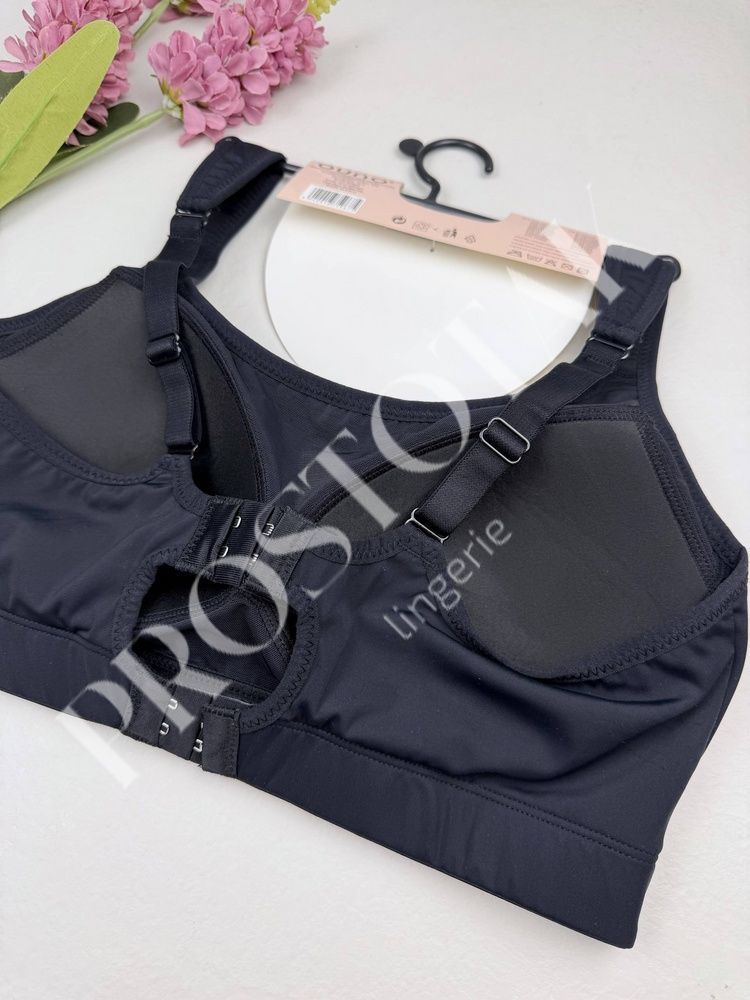 Спортивный топ с застёжкой на крючках 5967, XL (BC 75-80), Чорний Ouno фото