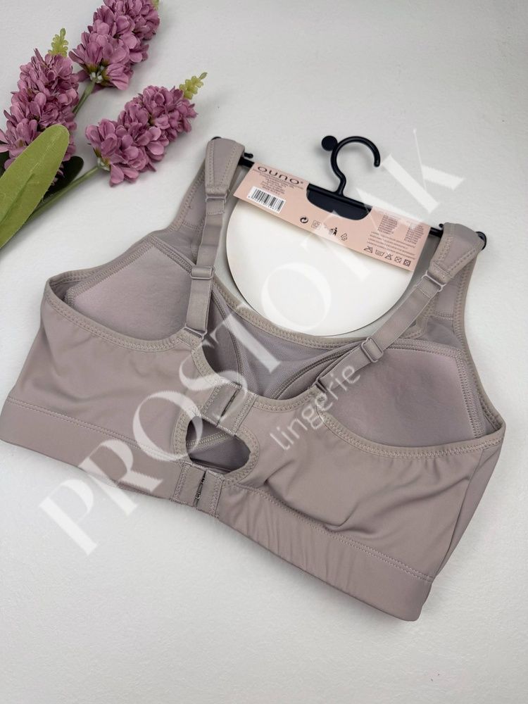 Спортивний топ із застібкою на гачках 5967, XL (ВС 75-80), Кавовий Ouno фото