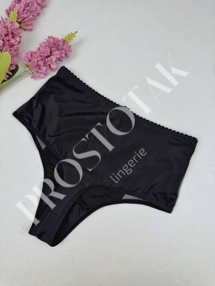 Высокие стринги с утяжкой 2600, XL (ОБ 105-115), Черный Coeur Joie фото