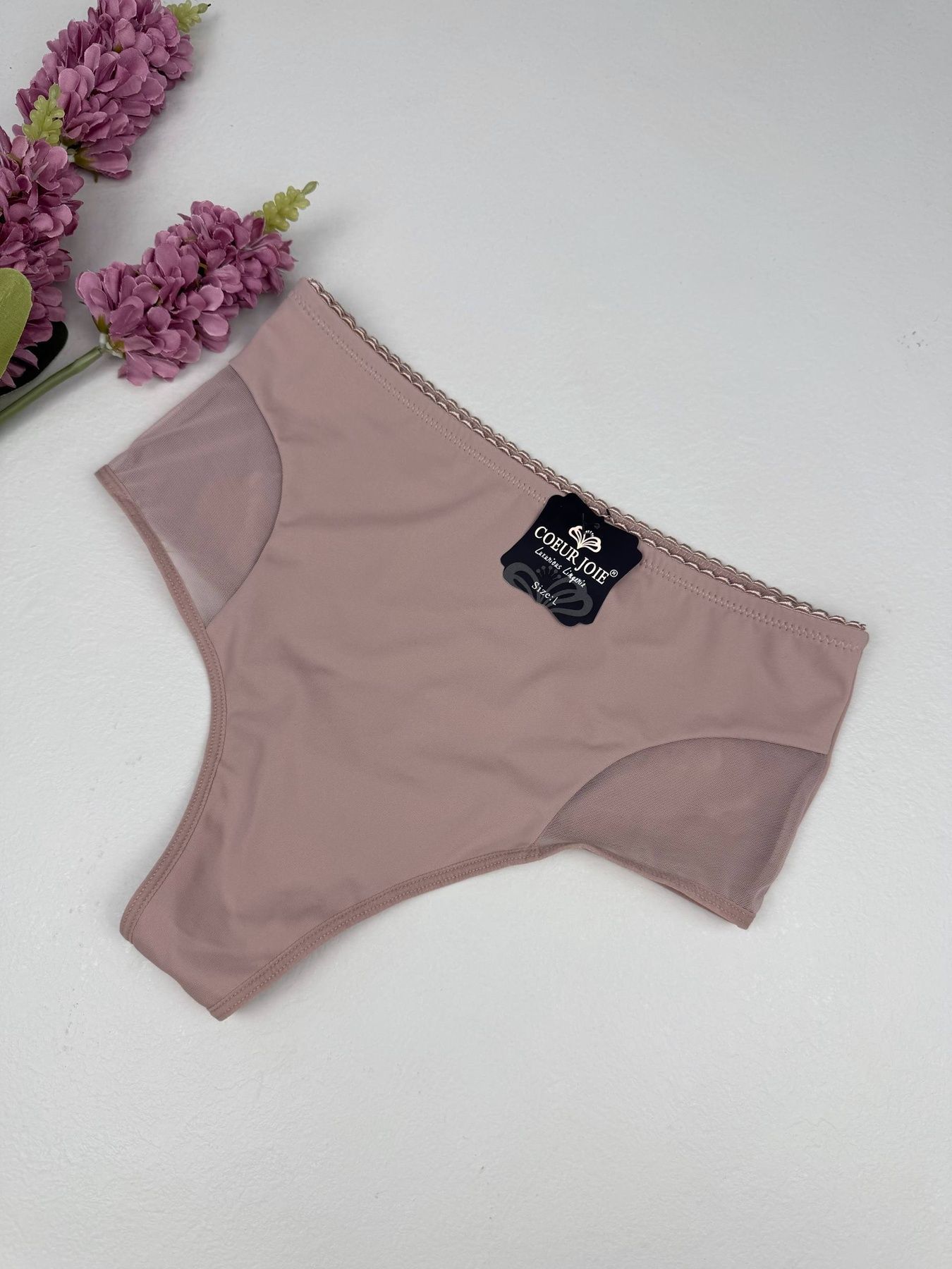 Високі стрінги з утяжкою 2600, L (ОС 95-105), Мокко Coeur Joie фото