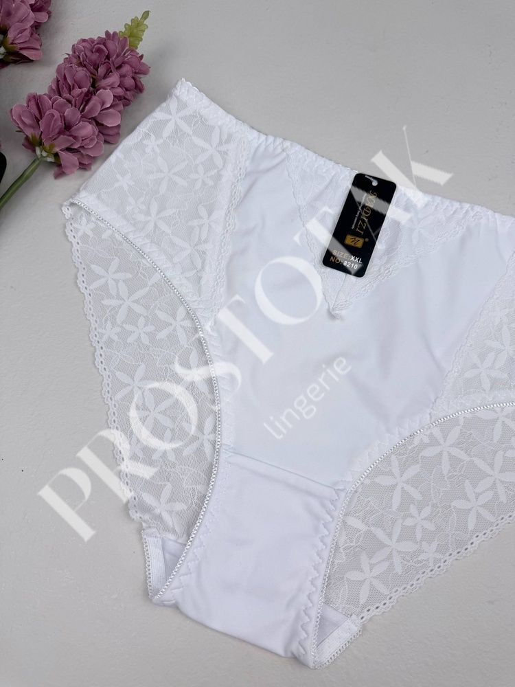 Сліпи з мʼяким мереживом 8210, XXL (ОС 105-115), Білий Nadizi фото