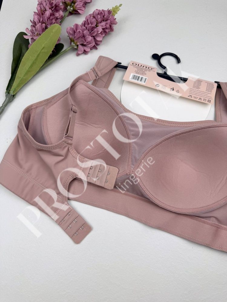 Спортивний топ із застібкою на гачках 5967, 3XL (ВС 95-100), Пудра Ouno фото