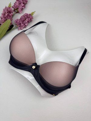 Графітовий бюстгальтер з Push-Up у сіточку 2427, 80C Weiyesi фото