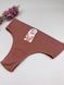 Базовые бразилианы в рубчик с широким поясом 83111, XXL (ОБ 110-120), Терракотовый Dyana фото 2