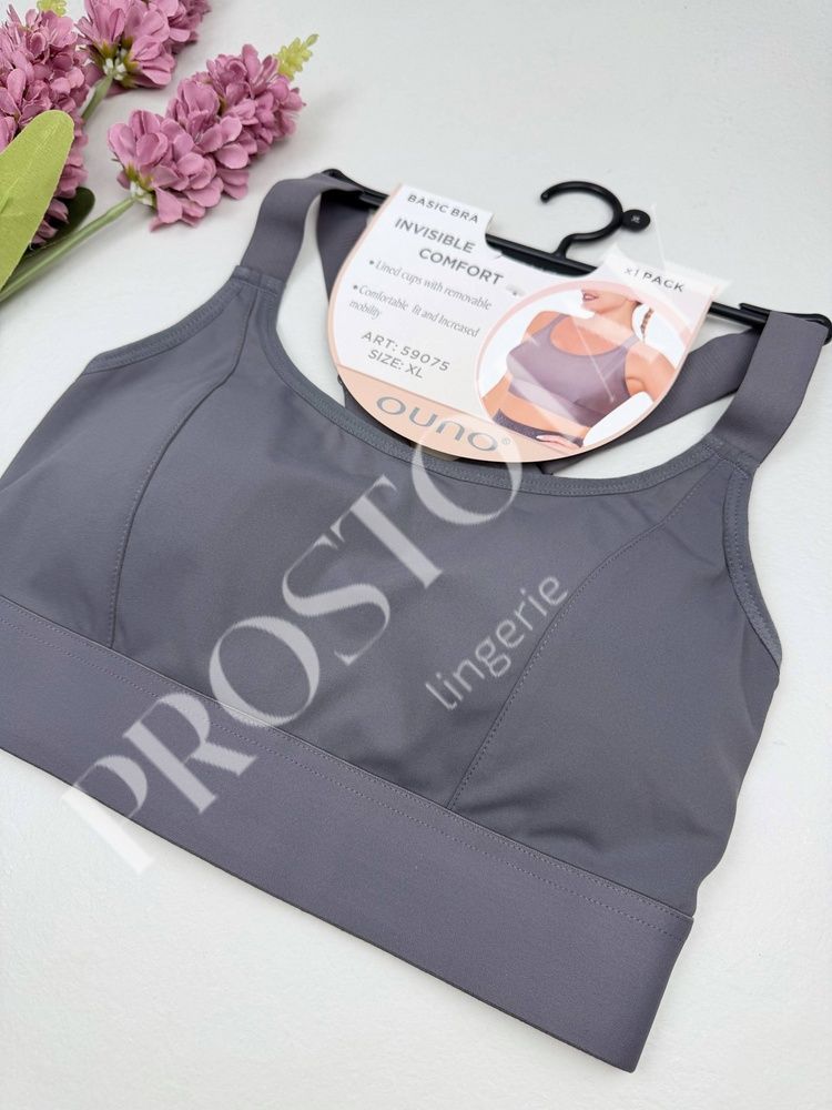 Спортивный топ с регулируемым поясом 59075, XL (BC 70-80), Графитовый Ouno фото