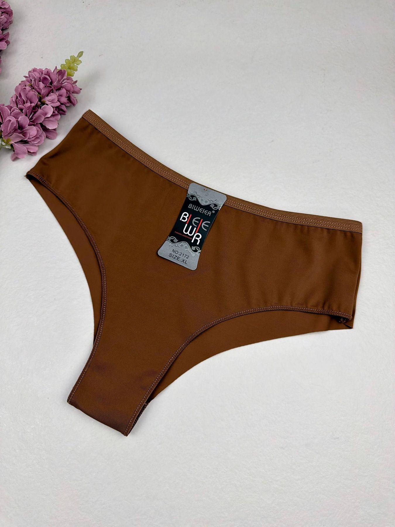 Хлопковые бразилианы 2172, XL (ОБ 95-105), Шоколадный Biweier фото