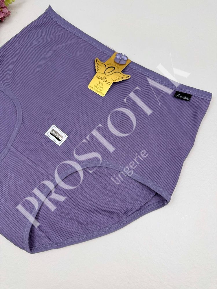 Бавовняні сліпи в рубчик 5203, XXL (ОС 108-120), Бузковий Aonidaisi фото