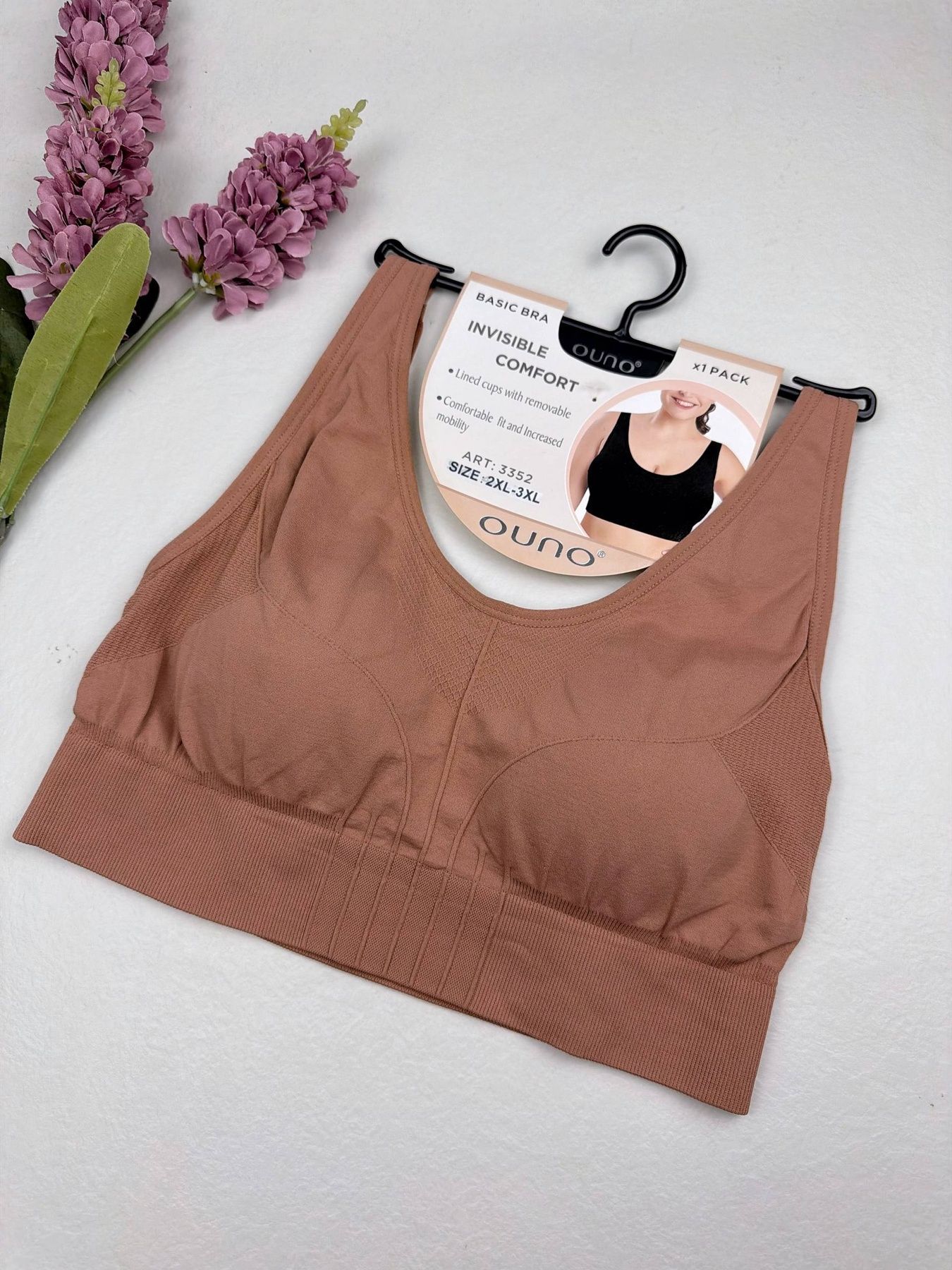 Топ Ouno зі шлейками що регулюються, 3XL, Рожевий Ouno фото