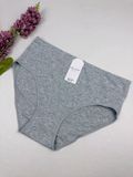 Базовые хлопковые слипы с широкой резинкой 71001, XXL (ОБ 108-117), Серый Ouno фото