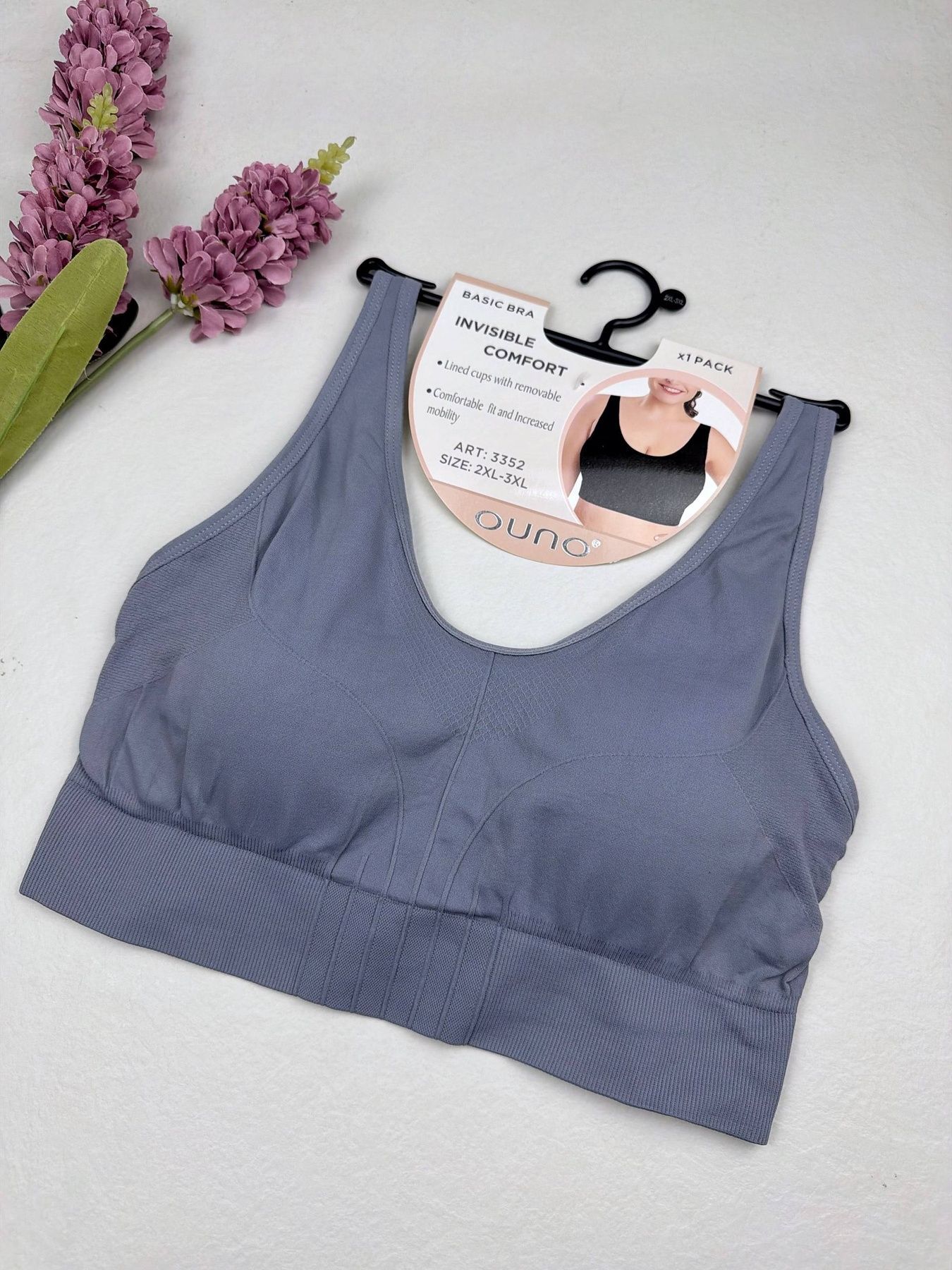 Топ Ouno зі шлейками що регулюються, 5XL, Фіолетовий Ouno фото
